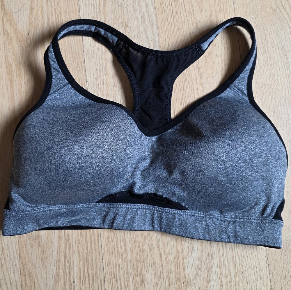 Old Navy Black and Gray Sports Bra